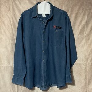 Frontier Tractor Supply Logo Denim Shirt size XL